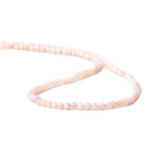 3mm Pink Peruvian Opal microfaceted rondelle beads 13 inch 115 pieces - Beadsofcambay.com