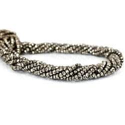 3mm Pyrite Beads Faceted Rondelle 13 inch 140pcs - Beadsofcambay.com