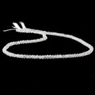 3mm Rainbow Moonstone faceted rondelle beads 13 inch 115 pieces - Beadsofcambay.com