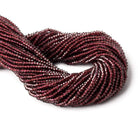 3mm Red Garnet micro faceted disc rondelle beads 12.5 inch 155 pieces AAA - Beadsofcambay.com