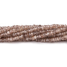 3mm Rose and Champagne Zircon faceted rondelles 13.5 inches 206 Beads - Beadsofcambay.com