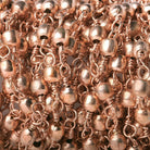 3mm Rose Gold plated Round Rose Gold plated Chain by the foot - Beadsofcambay.com