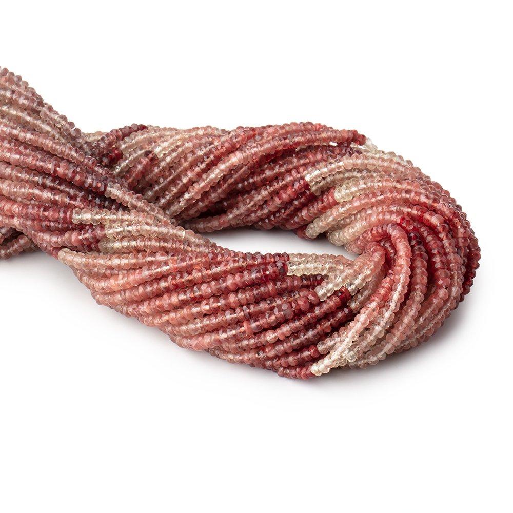 3mm Shaded Andesine Faceted Rondelle Beads 12.5 inch 178 pieces - Beadsofcambay.com