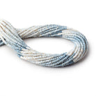3mm Shaded Owyhee Deonim Opal Faceted Rondelle Beads 13 inch 160 pieces - Beadsofcambay.com