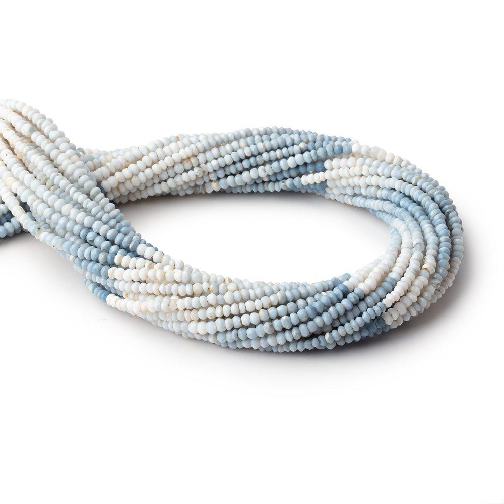 3mm Shaded Owyhee Deonim Opal Faceted Rondelle Beads 13 inch 160 pieces - Beadsofcambay.com