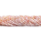 3mm Shaded Pink Peruvian Opal microfaceted rondelle beads 13 inch 115 pieces - Beadsofcambay.com