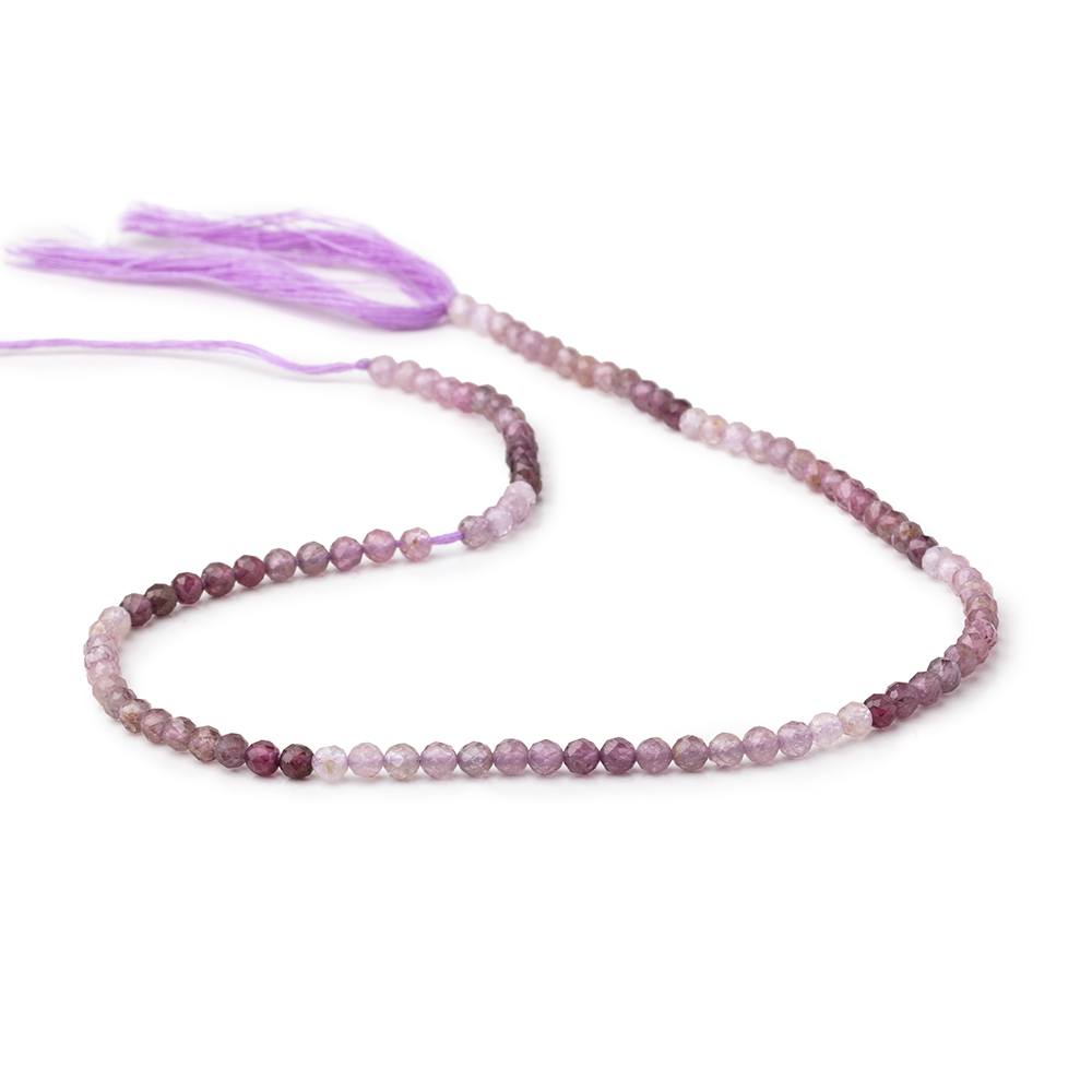 3mm Shaded Purple Spinel Micro Faceted Round Beads 12.5 inch 96 pieces AA - Beadsofcambay.com
