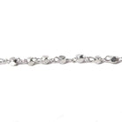 3mm Silver plated brushed nugget Silver plated Chain by the foot - Beadsofcambay.com