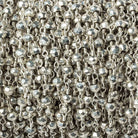 3mm Silver plated Pyrite Silver plated Chain by the foot - Beadsofcambay.com