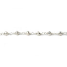 3mm Silver plated Pyrite Silver plated Chain by the foot - Beadsofcambay.com