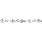 3mm Silver plated rondelle Silver plated Chain by the foot - Beadsofcambay.com
