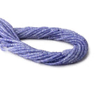 3mm Tanzanite Faceted Rondelle Beads 16 inch 225 pieces - Beadsofcambay.com