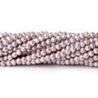 3mm Teal Rose Shell Pearl micro faceted round beads 13 inch 133 pieces - Beadsofcambay.com