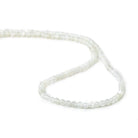 3mm White Moonstone microfaceted round beads 13 inch 100 pieces - Beadsofcambay.com