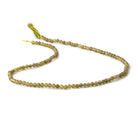 3mm Yellow Labradorite Micro Faceted Round Beads 13 inch 112 pieces - Beadsofcambay.com