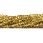 3mm Yellow Songea Sapphire Faceted Rondelle 15 inch 264 pcs - Beadsofcambay.com