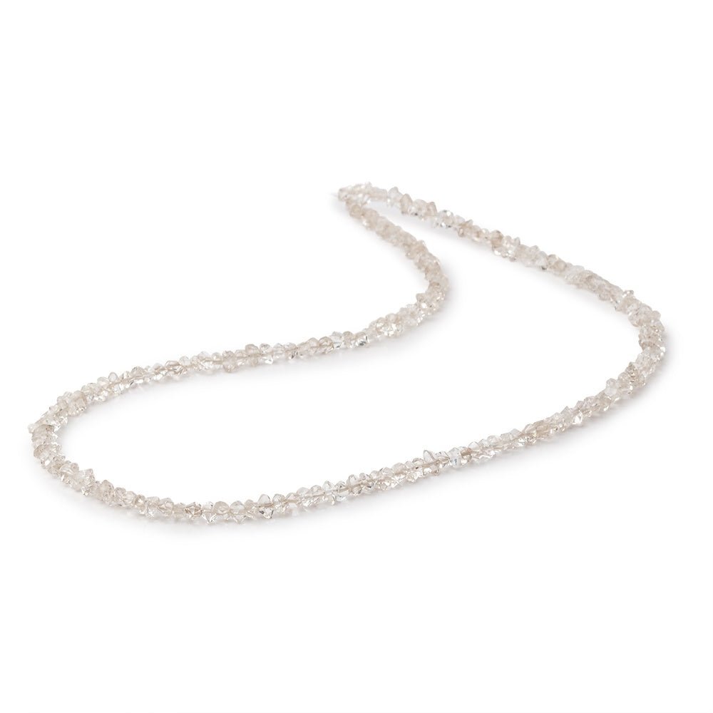 3x2-4x3mm Double Terminated Champagne Quartz 16 inch 150 beads - Beadsofcambay.com