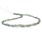 3x2-4x3mm Green Sapphire Micro Tear Drop Briolette 15 inch 160 pieces - Beadsofcambay.com