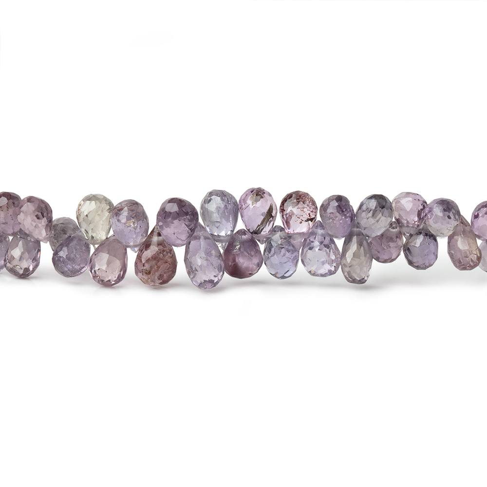 3x2-5.5x3mm Plum Sapphire Faceted Tear Drop Beads 17 inch 300 pieces AA - Beadsofcambay.com