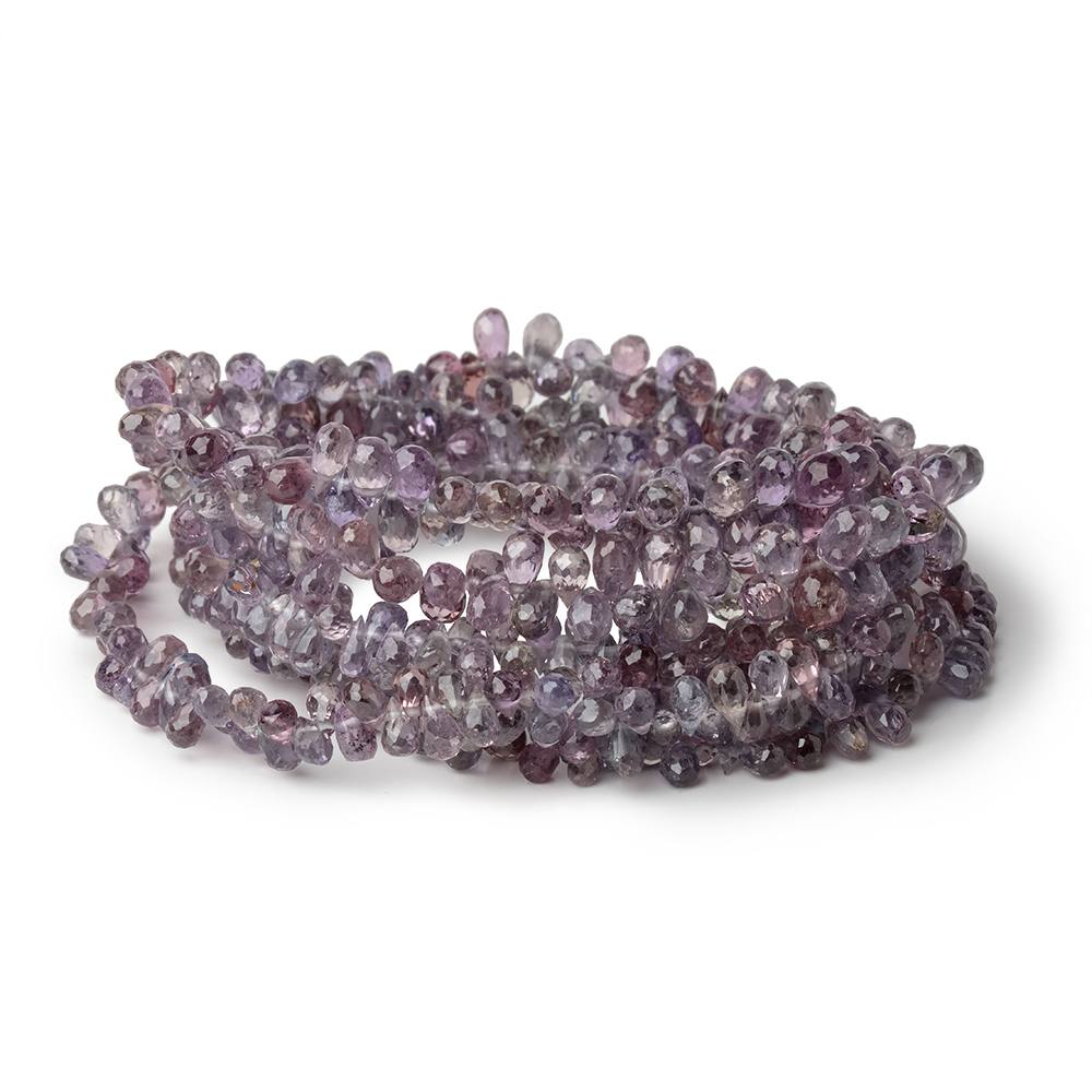 3x2-5.5x3mm Plum Sapphire Faceted Tear Drop Beads 17 inch 300 pieces AA - Beadsofcambay.com