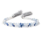 3x2-6x3.5mm Ceylon Sapphire Faceted Tear Drop Beads 8 inch 124 pieces AA - Beadsofcambay.com