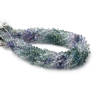 3x2mm Multi Color Sapphire Faceted Tear Drop Beads 8 inch 152 pieces - Beadsofcambay.com
