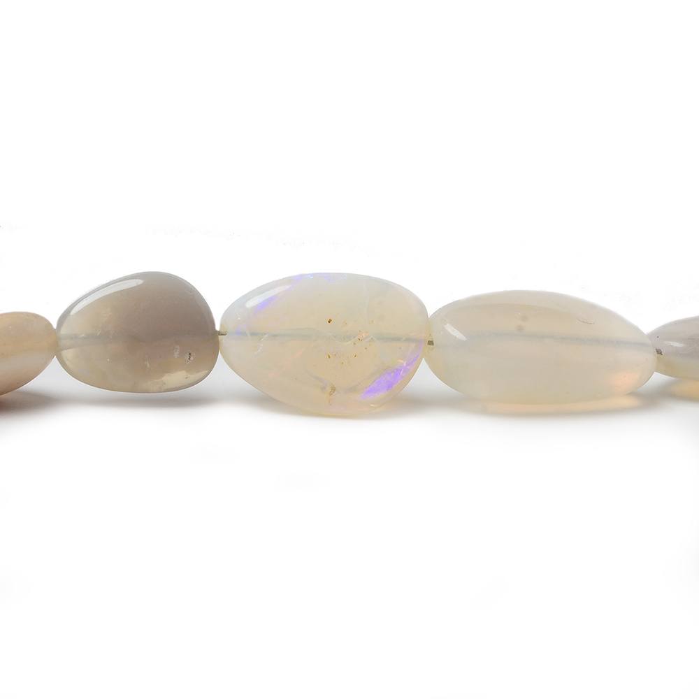3x3-14x7mm Australian Opal plain nugget beads 18 inch 60 pieces - Beadsofcambay.com