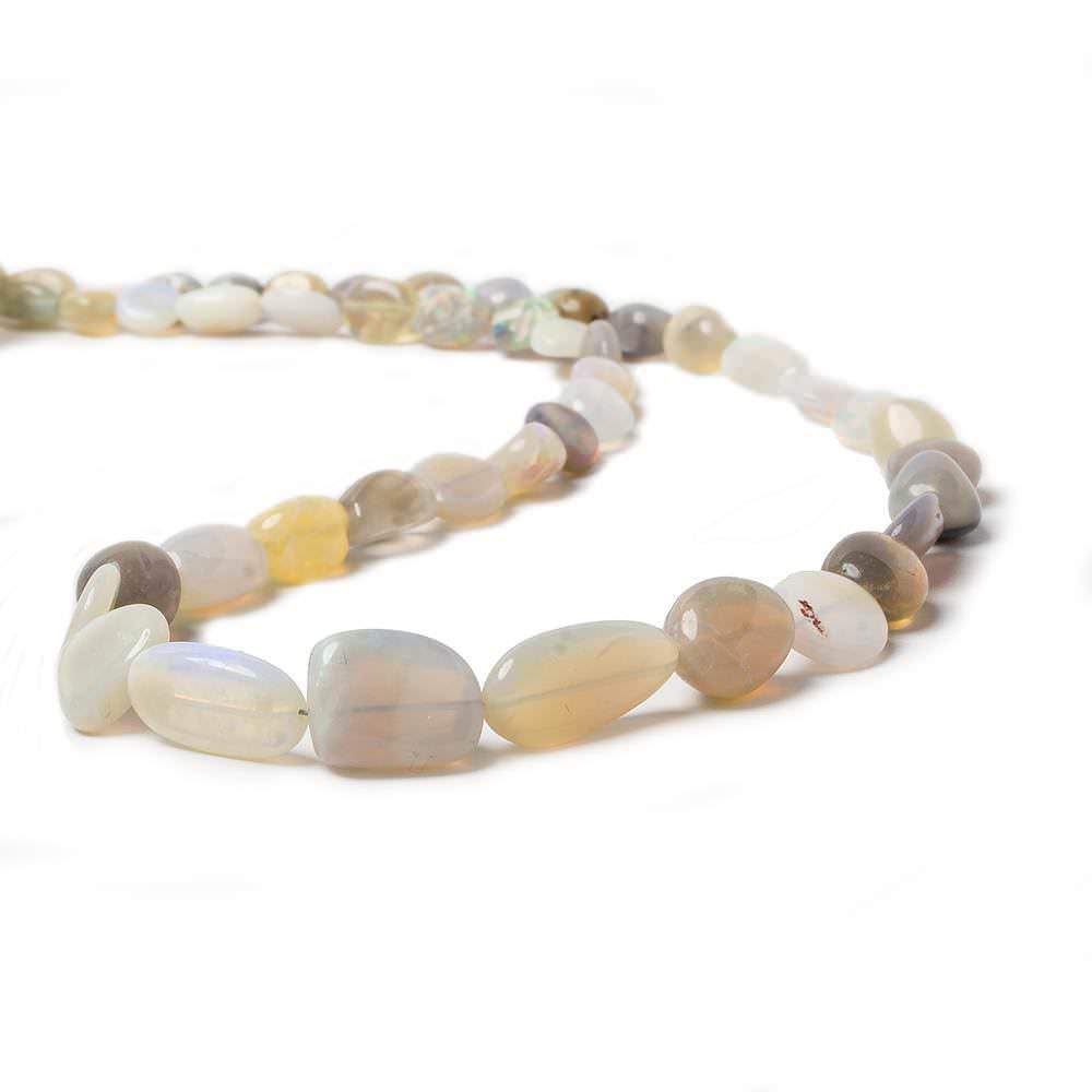 3x3-14x7mm Australian Opal plain nugget beads 18 inch 60 pieces - Beadsofcambay.com
