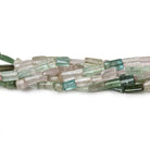 3x3-7x3mm Afghani Tourmaline plain tube beads 16 inch 65 pieces A Grade - Beadsofcambay.com