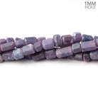 3x6-7x5mm Natural Ruby Natural Crystal Tube Beads 16 inch 58 pieces 1mm Hole - Beadsofcambay.com