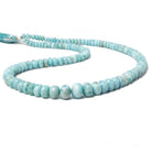 4-10mm Larimar plain rondelle beads 18 inch 130 pieces AA - Beadsofcambay.com