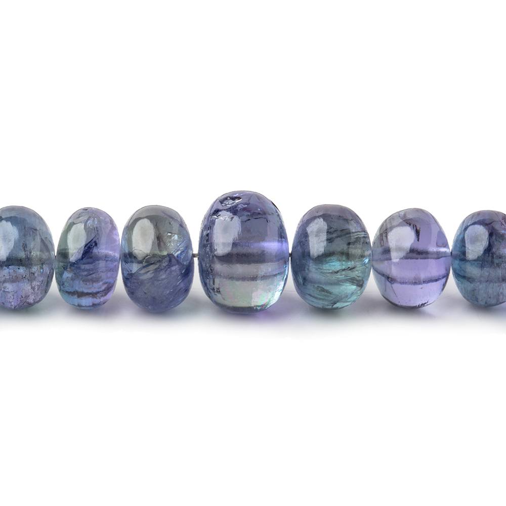 4-10mm Tanzanite Plain Rondelle Beads 21 inch 134 pieces AAA - Beadsofcambay.com