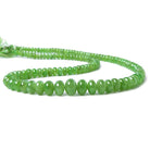 4-10mm Tsavorite Garnet Beads Plain Rondelle 18 inch 135 pieces - Beadsofcambay.com