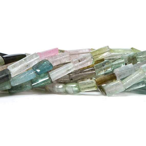 4-11mm MultiColor Tourmaline polished Crystal Beads 16 inch 40 pieces - Beadsofcambay.com