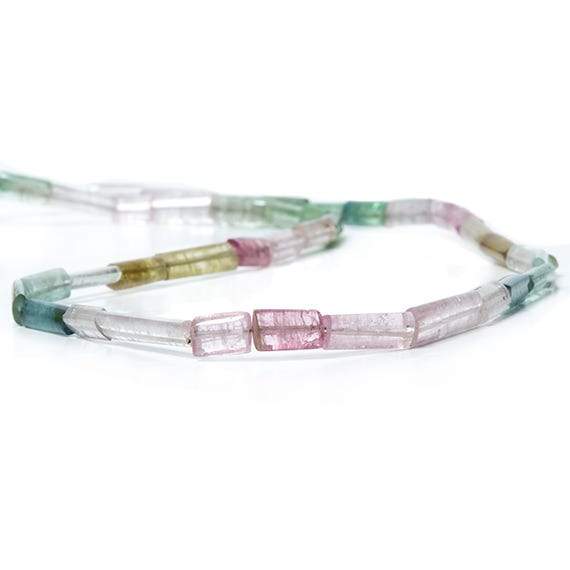 4-11mm MultiColor Tourmaline polished Crystal Beads 16 inch 40 pieces - Beadsofcambay.com