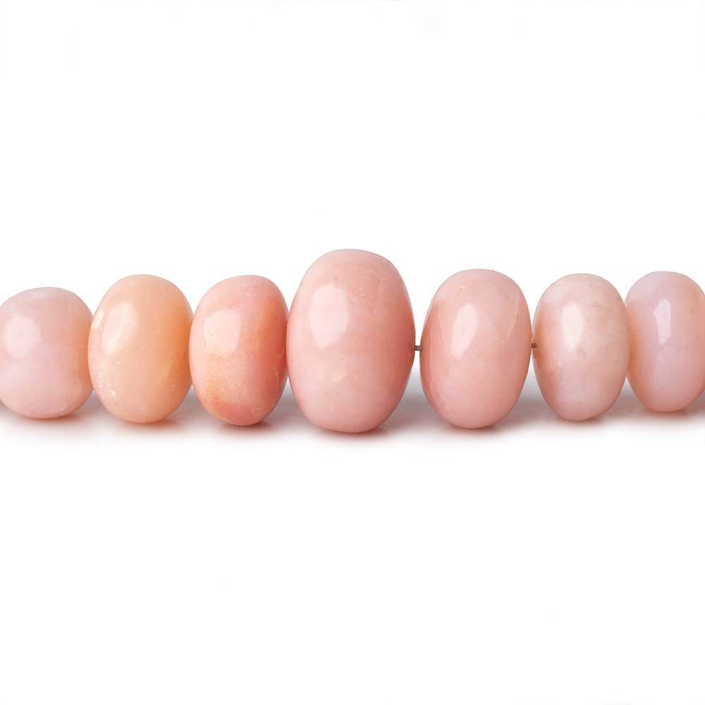 4-12mm Pink Peruvian Opal Plain Rondelle Beads 16 inches 98 pieces AAA - Beadsofcambay.com