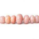 4-12mm Pink Peruvian Opal Plain Rondelle Beads 16 inches 98 pieces AAA - Beadsofcambay.com