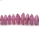 4-13mm Ruby German Faceted Rondelle Beads Glass Filled 16 inch 145 pieces - Beadsofcambay.com