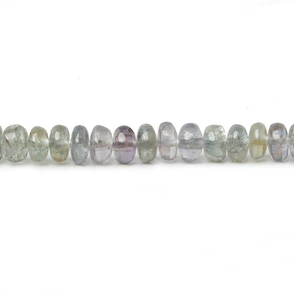 4-4.5mm Fancy Sapphire Plain Rondelles 18 inch 165 Beads AA - Beadsofcambay.com