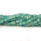4-4.5mm Frosted Apatite Faceted Rondelle Beads 13 inch 136 pieces - Beadsofcambay.com