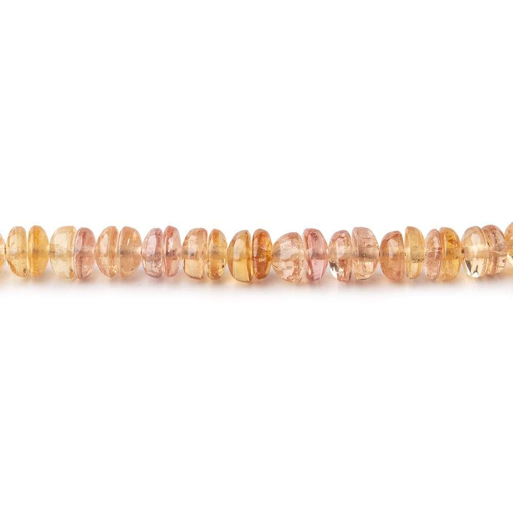 4-4.5mm Imperial & Precious Topaz Center Drilled Round Cabochons 18 inch 244 Beads - Beadsofcambay.com