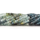 4-4.5mm Multi Moss Aquamarine faceted rondelle beads 14 inch 127 pieces - Beadsofcambay.com