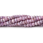 4-4.5mm Mystic Pink Sapphire Faceted Rondelle Beads 14 inch 100 pieces - Beadsofcambay.com