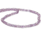 4-4.5mm Pink Amethyst faceted rondelle Beads 14 inch 122 pieces - Beadsofcambay.com