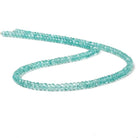 4-4.5mm Pool Blue Apatite faceted rondelle beads 16 inch 150 pieces AAA - Beadsofcambay.com