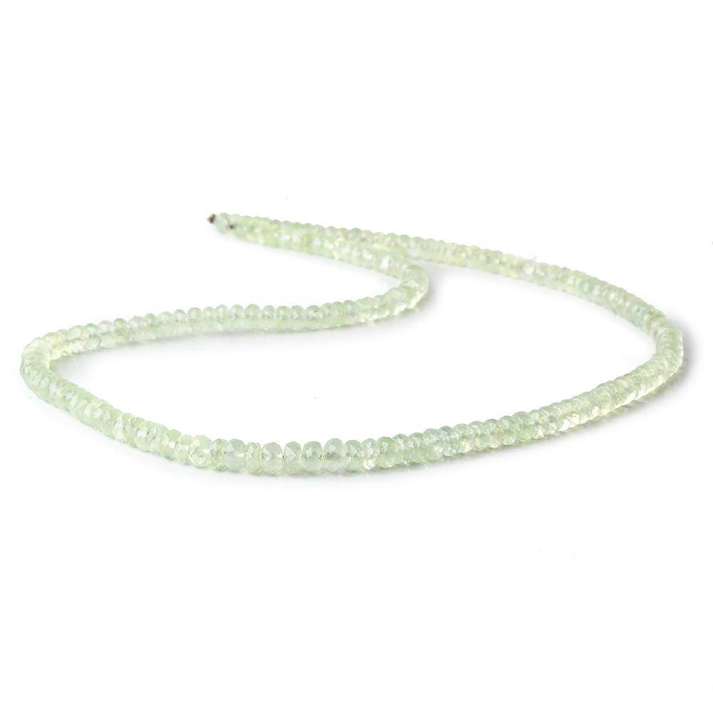 4-4.5mm Prehnite Faceted Rondelle Beads 17 inch 160 pieces - Beadsofcambay.com