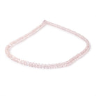 4-4.5mm Rose Quartz Plain Rondelle Beads 16 inch 133 pieces - Beadsofcambay.com