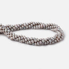 4-4.5mm Silver Off Round Freshwater Pearls 15.5 inch 95 Beads - Beadsofcambay.com