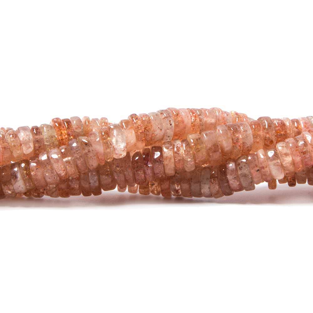 4-4.5mm Sunstone Heshi Beads 14 inch 260 pieces - Beadsofcambay.com