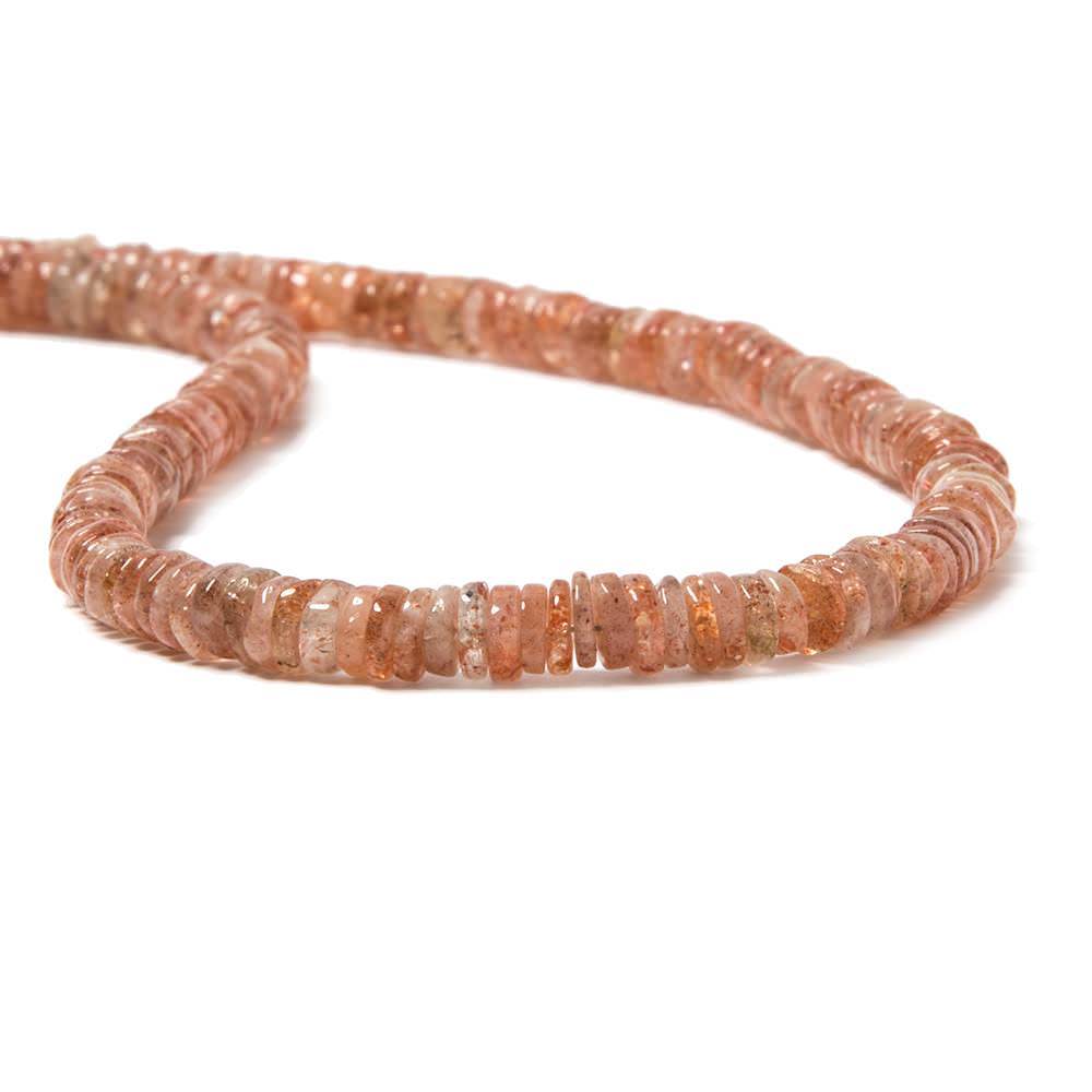 4-4.5mm Sunstone Heshi Beads 14 inch 260 pieces - Beadsofcambay.com